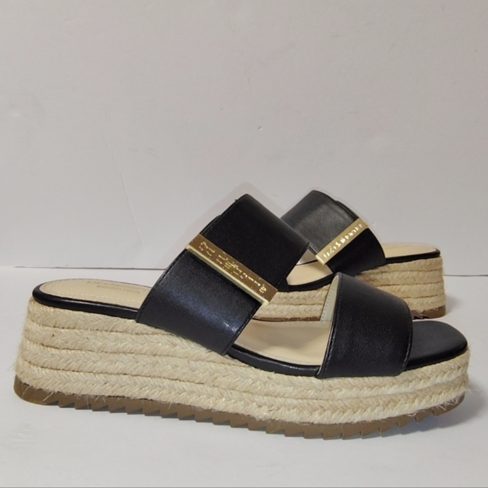 Liz Claiborne Embrook Women's Double-Band Espadrille Slide Wedge Platform Sandal - Picture 5 of 12
